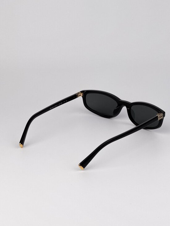 Miu Miu Women’s Sunglasses Black Grey Rectangle Frames MUA06S 16K08Z NEW main image 9
